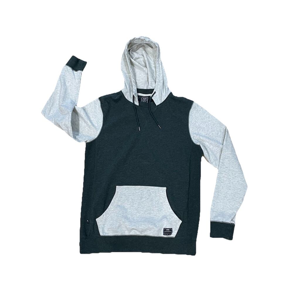 Nike Men’s Small Cream/Green Color Block Pullover Hoodie Drawstring Large Pouch - Picture 3 of 14